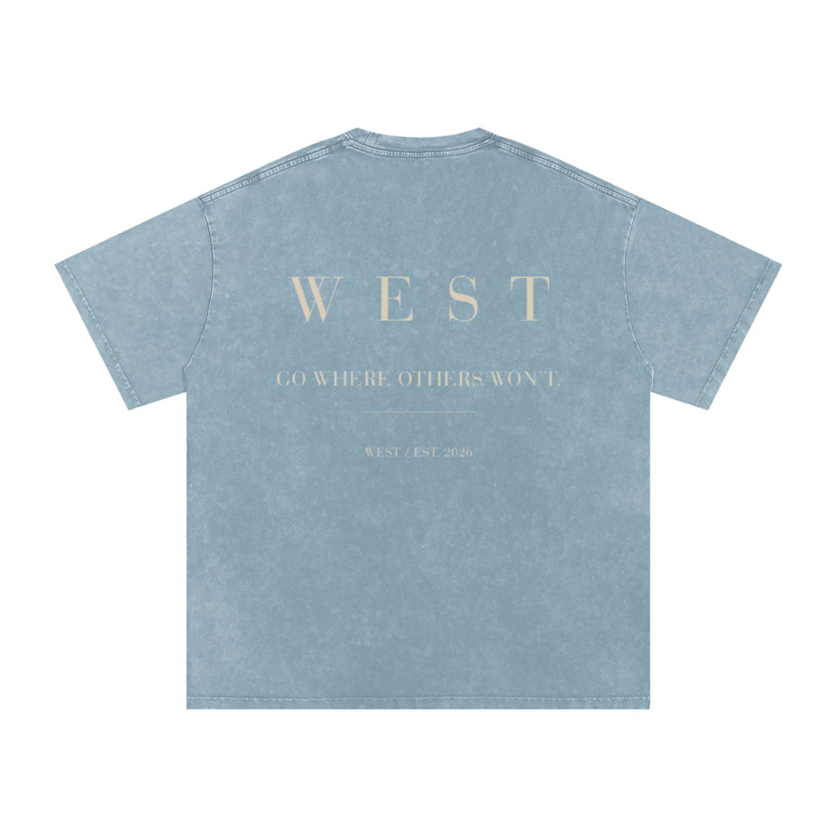 WEST SNOW WASHED COTTON TEE