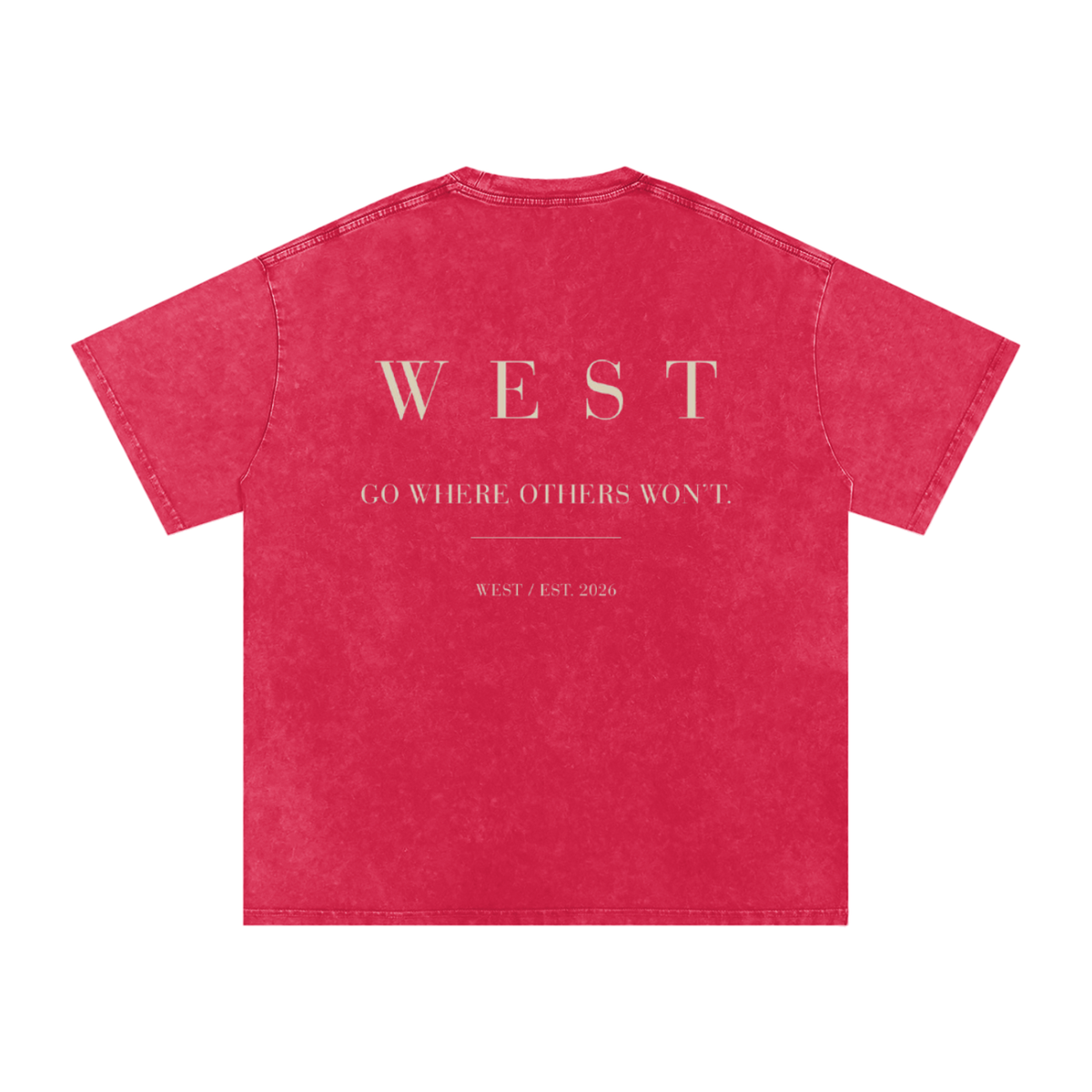 WEST SNOW WASHED COTTON TEE