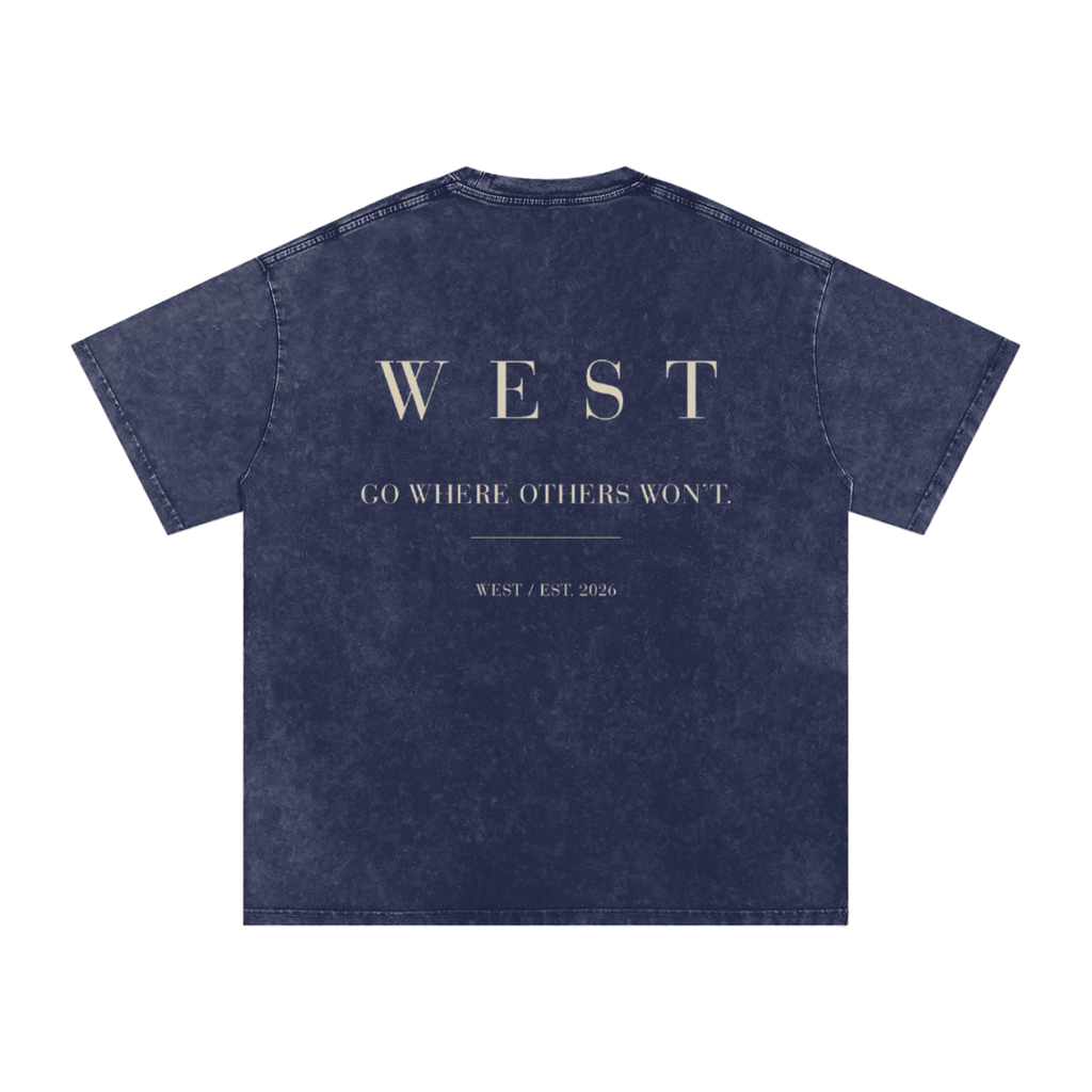 WEST SNOW WASHED COTTON TEE