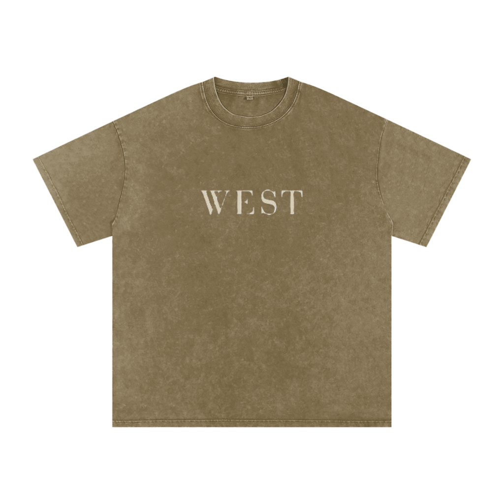 WEST SNOW WASHED COTTON TEE