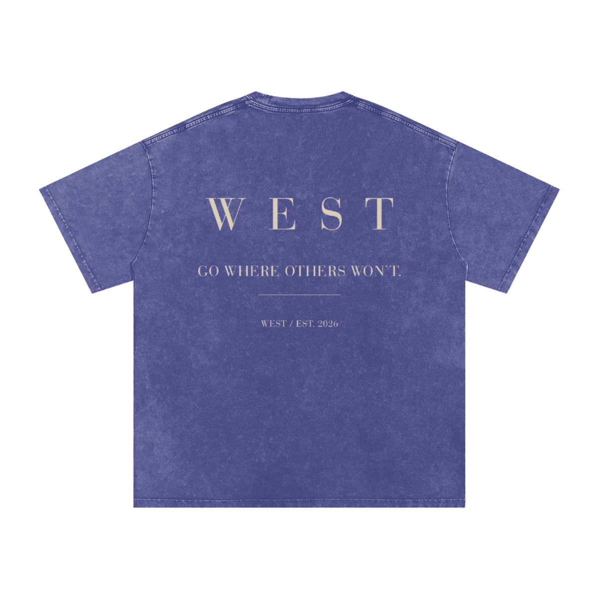 WEST SNOW WASHED COTTON TEE