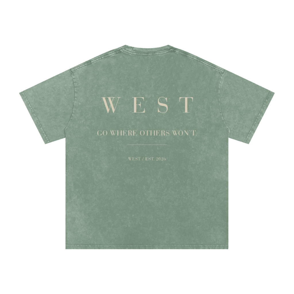 WEST SNOW WASHED COTTON TEE
