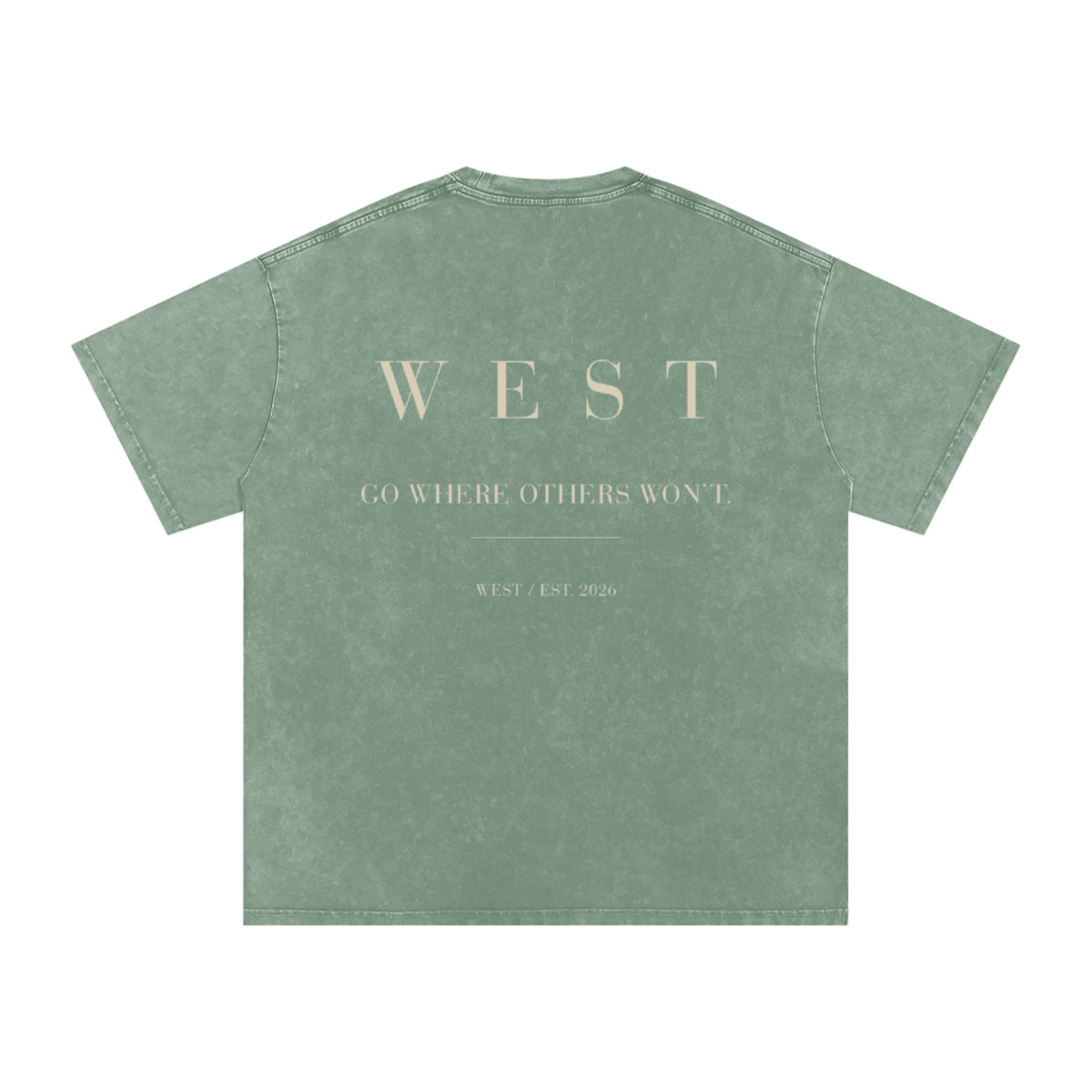 WEST SNOW WASHED COTTON TEE