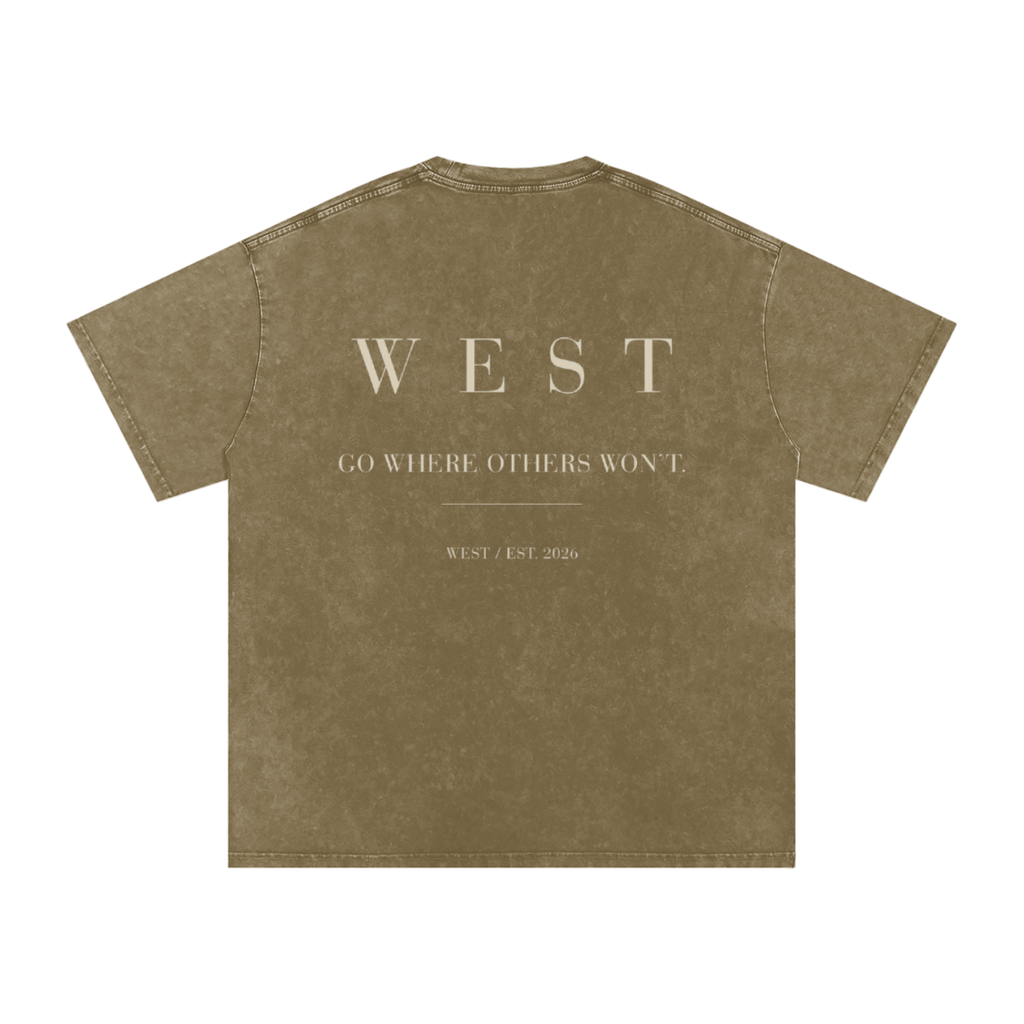 WEST SNOW WASHED COTTON TEE