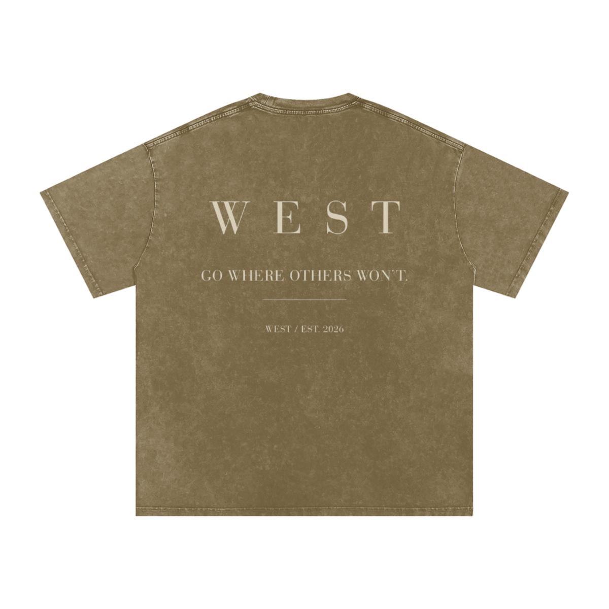 WEST SNOW WASHED COTTON TEE