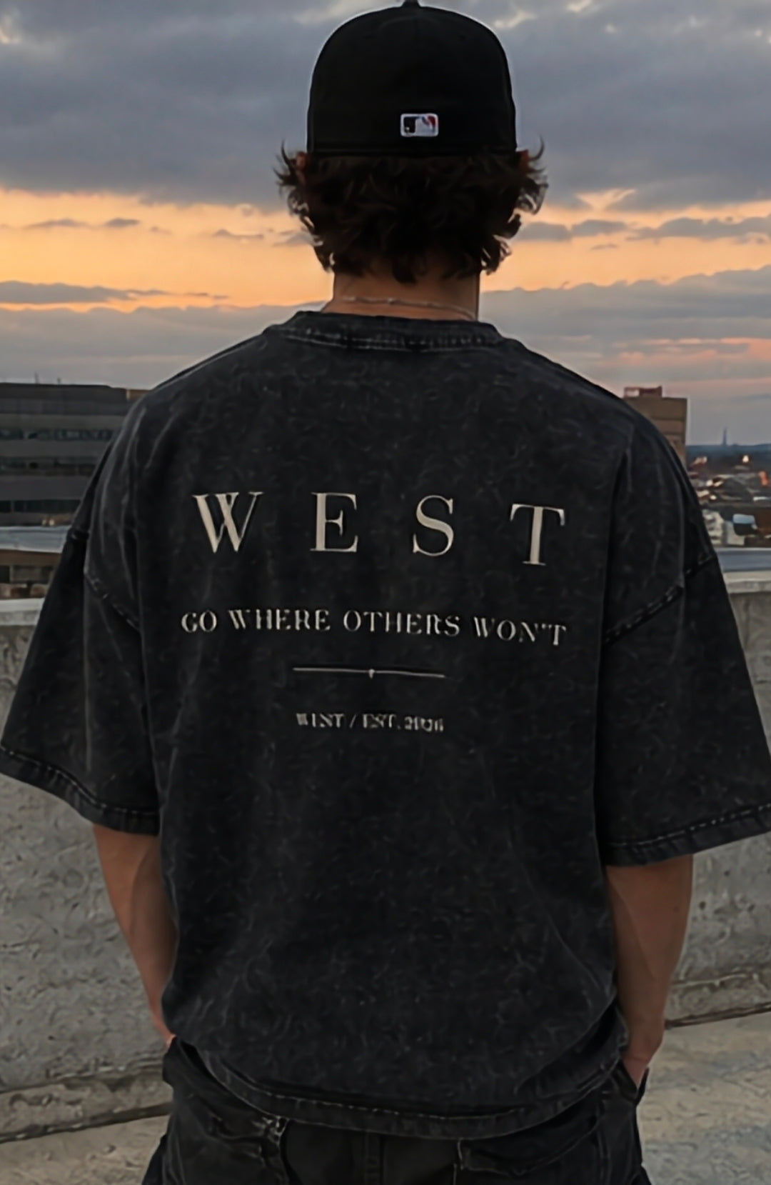 WEST SNOW WASHED COTTON TEE
